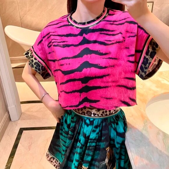 Zebra Print Crop Tank Top - Picture 9 of 9